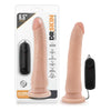Dr. Skin 8.5'' Vibrating Realistic Cock - Model RS-850, Male Pleasure, Lifelike Texture, Suction Cup Base, Black