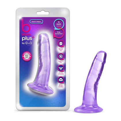 Blush B Yours Plus Hard n' Happy Purple Ultra-Soft Realistic Dildo for Intense Pleasure