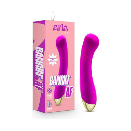 Aria Bangin' AF - Powerful Silicone G-Spot Vibrator for Women - Purple