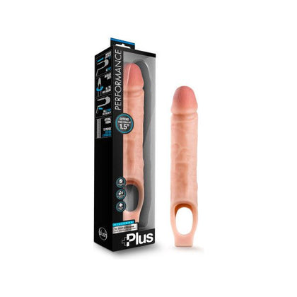Performance Plus 10'' Silicone Cock Sheath Penis Extender - Model X1 - Male - Enhance Girth and Length - Intensify Pleasure - Black