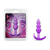 Introducing the Sensual Pleasures B Yours Triple Bead Anal Plug - Model 3X9.5 - Unleash Ultimate Bliss for All Genders with Exquisite Backdoor Stimulation - Deep Blue Delight - Adult Naughty Store