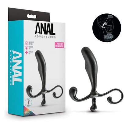 Introducing the Sensual Pleasures Prostate Stimulator - Model X2: The Ultimate Hands-Free Delight for Mind-Blowing P-Spot Pleasure in Elegant Obsidian Black - Adult Naughty Store