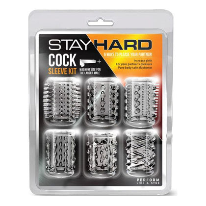 Stay Hard - Cock Sleeve Kit: The Ultimate Pleasure Enhancer for Men - Model X5, Intense Stimulation, Body-Safe Materials, Black