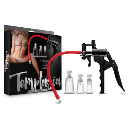 Temptasia Clit Pleasure & Enhancement System - Advanced Clitoral Pumping Device for Intense Sensation and Pleasure - Model TPS-3000 - Female - Clitoris and Nipple Stimulation - Transparent Pi - Adult Naughty Store