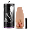 Elite Soft and Wet - Renata Self-Lubricating Ribbed Canal 1-Speed Bullet Vibrator for Women - Tan - Adult Naughty Store