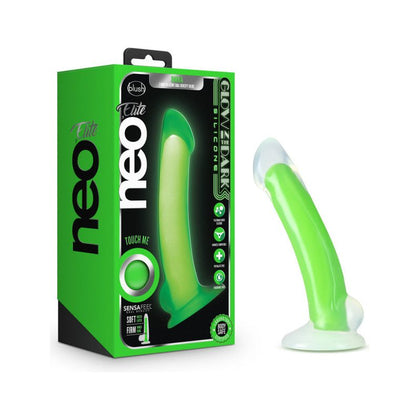 Neo Elite Glow Omnia Dual Density Silicone Dildo - Model NEDD-01 - Unisex G-Spot/Prostate Pleasure - Luminous Green