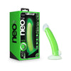 Neo Elite Glow Omnia Dual Density Silicone Dildo - Model NEDD-01 - Unisex G-Spot/Prostate Pleasure - Luminous Green