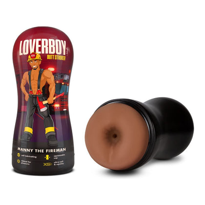 Loverboy Manny The Fireman Self-Lubricating Tan Male Ass Stroker - Ignite Your Desires with Sensational Pleasure (Model: Manny-001, Tan)