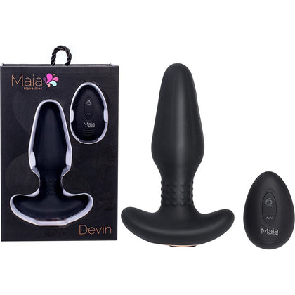 Introducing the Maia Devin MAIABP-001 USB Rechargeable Vibrating Butt Plug - Black