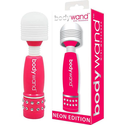 Bodywand Mini Massager Neon Edition - Powerful Handheld Vibrator for Intense Stimulation - Model MW-001 - Unisex Pleasure - Neon Pink - Adult Naughty Store