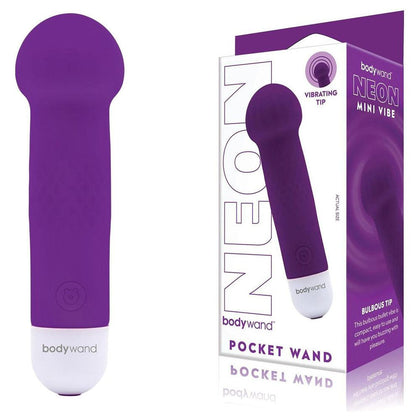 Bodywand Neon Mini Pocket Wand - Model NMPW-01 Clitoral Vibrator for Women in Neon Purple