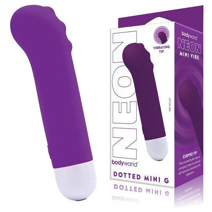 Bodywand Neon Dotted Mini G Vibrator G12 for Women - G-Spot Stimulation - Neon Purple