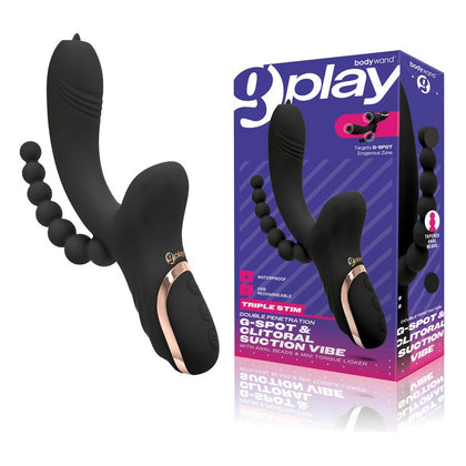 Indulge in the Ultimate Sensory Experience with the Bodywand G-Play G22 Black Clitoral Suction Vibrator for Women