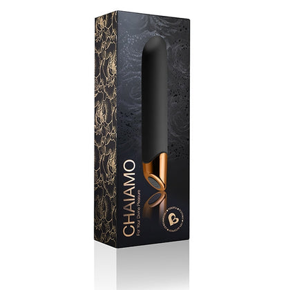 Introducing the Lovehoney Chaiamo Black Sensory Velvet Touch Silicone Vibrator Model 811041013597 for Women - Precise Stimulation for Intimate Pleasure in Stylish Black