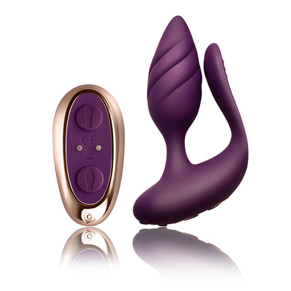 Luxe Pleasure Purple Cocktail Remote Control Couples' Vibrator Model 811041014594 for Shared Stimulation - For Couples, Ultimate Sensation