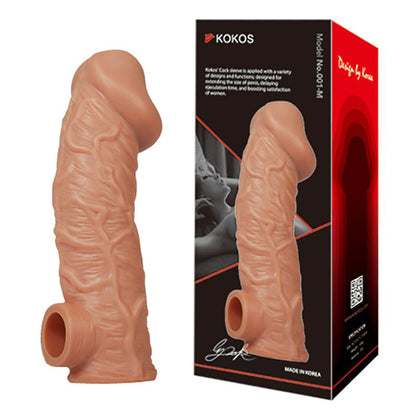 Kokos Cock Sleeve 001 - Penis Extension for Men - Intense Stimulation for Women - Oriental Skin