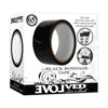 Evolved Black Bondage Tape - Self-Adhesive PVC Vinyl Bondage Tape for Sensual Pleasure - Model EBBT-001 - Unisex - Versatile Use as Restraints, Blindfold, or Gag - Jet Black - Adult Naughty Store