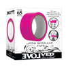 Evolved Pink Bondage Tape - Self-Adhesive PVC Vinyl Wrap for Sensual Bondage Play - Model X1234 - Unisex - Versatile Pleasure and Restraint - Hot Pink Color