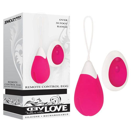 Evolved Remote Control Egg - Rechargeable Vibrating Egg with Remote Control - Model ERE-001 - Unisex Pleasure Toy - Clitoral and G-Spot Stimulation - Midnight Black