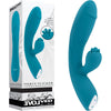 Evolved FIERCE FLICKER Blue USB Rechargeable Rabbit Flicker Vibrator - Intense Dual Stimulation for Women's Clitoral and G-Spot Pleasure - Adult Naughty Store