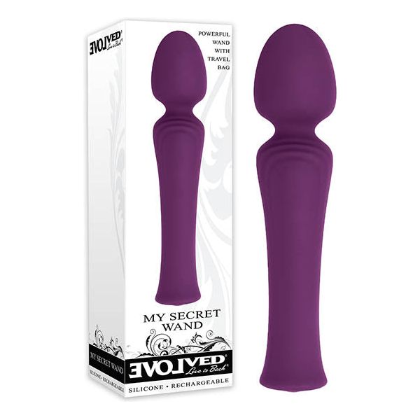 Evolved Secret Pleasure Wand Vibe - Model X7: Powerful Waterproof Silicone Massager for Women - Intense Stimulation in a Creamy Pink Hue