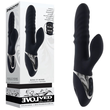 Introducing Luxe Pleasure's Evolved Dual Vibe Rabbit Vibrator X1 for Women - Black Eye-catching technology meets luxurious pleasure in this sleek Black Rabbit Vibrator, designed specifically for intense internal satisfaction.