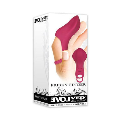 Evolved Frisky Finger Silicone Finger-Grip Vibrator - Model FF-500 - Intense Clitoral Stimulation - Blue - Adult Naughty Store