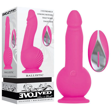 Evolved Ballistic Dual-Motor Vibe - The Ultimate Pleasure Companion for Dual Stimulation - Model BV-500 - Unisex - Intense Internal and External Pleasure - Midnight Black - Adult Naughty Store