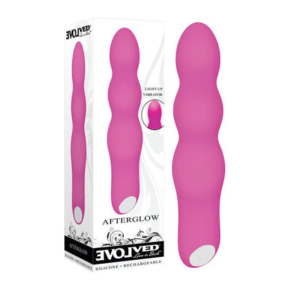 Evolved Afterglow Curvy Light-Up Bulby Vibrator - Model A7 - For All Genders - Intense Pleasure - Deep Purple