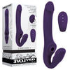 Luxury Pleasure Co. Evolved 2 BECOME 1 Triple-Motor Remote Silicone Vibrator - Model E2B1-2021 - Unisex Dual-Ended G-Spot and Clitoral Suction Stimulator - Deep Purple - Adult Naughty Store