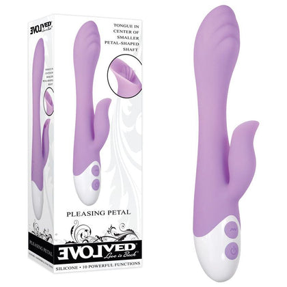 Introducing the Evolved Pleasing Petal Dual Stimulation Vibrator - Model EP-DSV01 - for Women - Targeted Pleasure in Blue - Adult Naughty Store