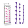 Introducing the Sensual Pleasure Silicone Anal Beads - Model BD-2000 - For Him or Her - Exquisite Purple Delight - Adult Naughty Store