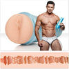 Introducing the Fleshjack Boys Titanium Male Anal Pleasure Toy Model 810476012366 - Designed for Men, Trenton Ducati Butt FleshTone Anal Plug - Adult Naughty Store