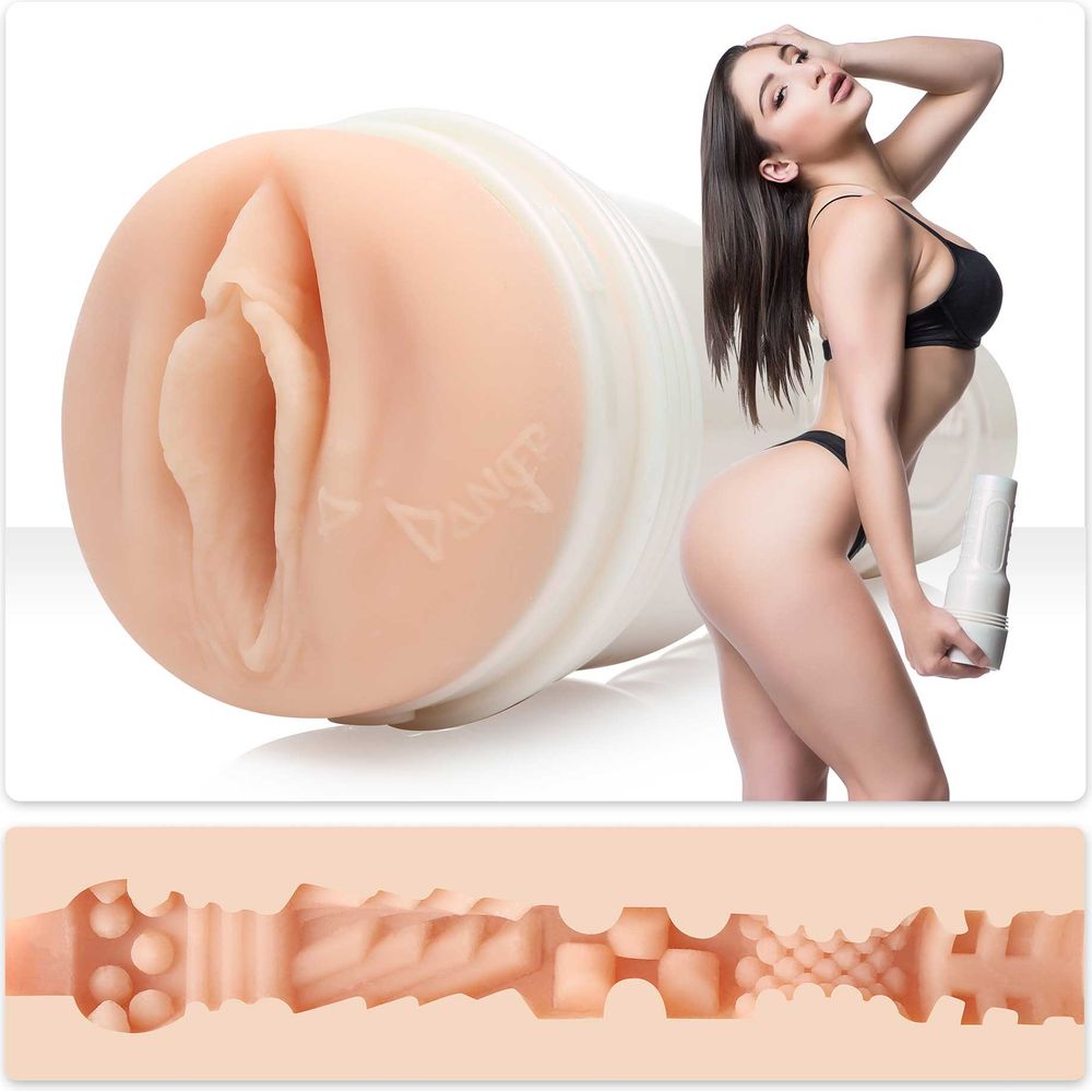 Fleshlight Girls Abella Danger Danger Vagina Masturbator Model 810476014889 for Men, Light Flesh - Heightened Sensations for Supreme Pleasure - Adult Naughty Store
