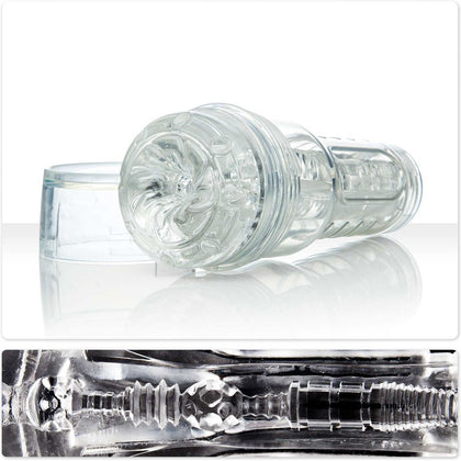Fulfil your Desire with the Fleshlight GO Torque Compact Men's Pleasure Toy Model 810476019723 for Enhanced Male Satisfaction in Clear - The Ultimate Portable Pleasure Companion
