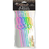 Glitterati Penis Silly Straws - Reusable Coloured Hen's Party Straws (8 Pack) - Adult Naughty Store