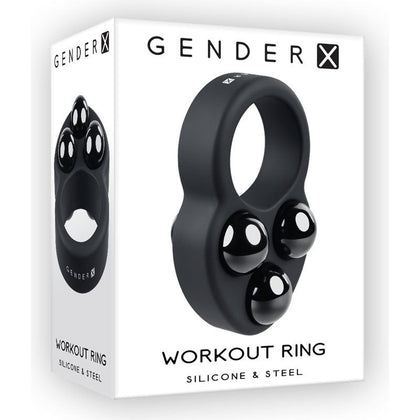 X Fitness Silicone Weighted Training Ring - Model XR-170 - Unisex - Full Body Pleasure - Black - Adult Naughty Store