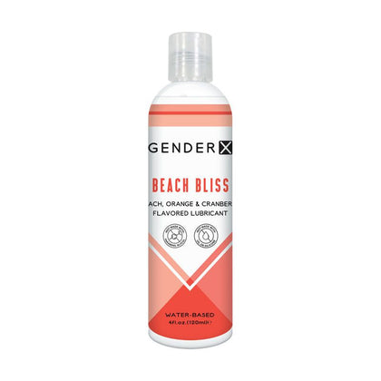 Gender X Beach Bliss Flavoured Lubricant - 120 ml | Water-Based, Anal, Vaginal, Penile | Intimate Moisturizer | Compatible with Condoms | Non-Contraceptive | Beachy Bliss Flavor