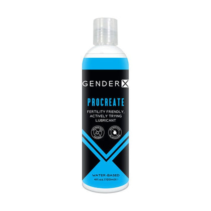 Gender X PROCREATE Personal Lubricant - Model 120 ml - for Penile and Vaginal Pleasure - Clear