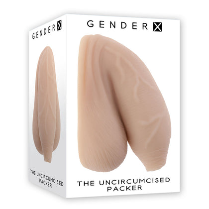 XTP-001 Gender X Uncircumcised Packer - Enhance Sensory Pleasure - Light Flesh