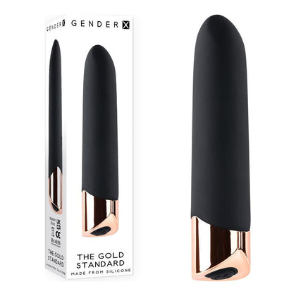 Gender X The Gold Standard 10-Speed Silicone Bullet Vibrator (Model GX-10S) - Unisex Clitoral and G-Spot Stimulation - Rose Gold
