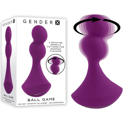 Introducing the Gender X BALL GAME Pink 13.5 cm USB Rechargeable Vibrating Butt Plug - A Sensational Delight for Unforgettable Pleasure! - Adult Naughty Store