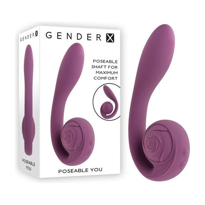 Introducing the Gender X Poseable You Vibrating Ball and Shaft Toy - Model GX-2021 - Unleash Pleasure with Style! - Adult Naughty Store