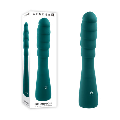 SCORPION X123 USB Rechargeable Vibrator for Unisex Clitoral Stimulation - Green - Adult Naughty Store