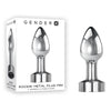 Introducing the Gender X Rockin Metal Plug Mini - Model X7.8 - Chrome Butt Plug for All-White LED - Shopify - Adult Naughty Store