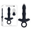 Gender X SLAYER USB Rechargeable Thrusting Vibrating Butt Plug for All Genders in Bold Black Style - Adult Naughty Store