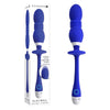 Introducing the Gender X PLAY BALL Thrusting Vibrating Double Orb Sex Toy - Model GX-2000 - Blue - Adult Naughty Store