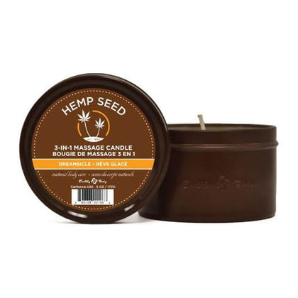 Hemp Seed 3-In-1 Massage Candle - Luxurious Aromatherapy, Moisturizer, and Massage Oil for Sensual Pleasure - Brand Name: Hemp Seed - Adult Naughty Store