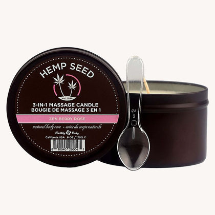 Hemp Pleasure Bliss 3-In-1 Massage Candle - The Ultimate Sensual Experience - Adult Naughty Store