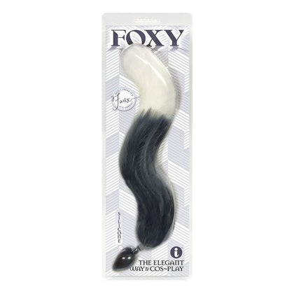 Introducing the Sensual Pleasure Collection: Foxy Fox Tail Silicone Butt Plug - Model F18-S, for Alluring Anal Adventures! - Adult Naughty Store